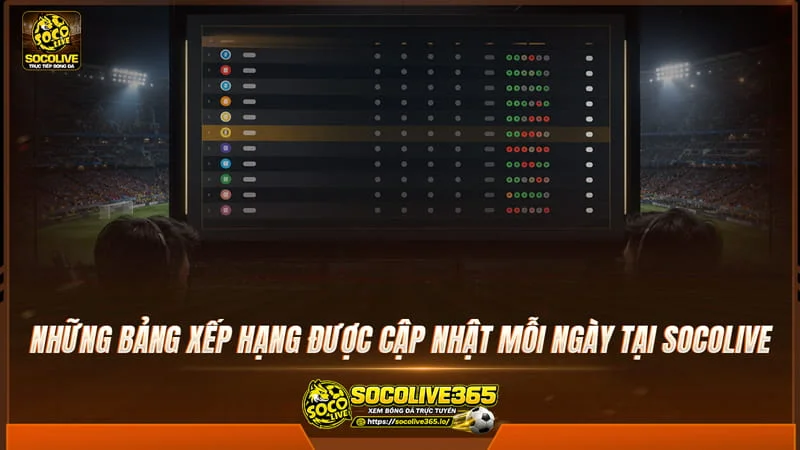 Socolivetv liên tục cập nhật bảng xếp hạng tất cả mọi giải đấu Socolivetv liên tục cập nhật bảng xếp hạng tất cả mọi giải đấu